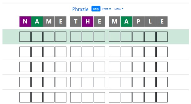 Play Phrazle game on website