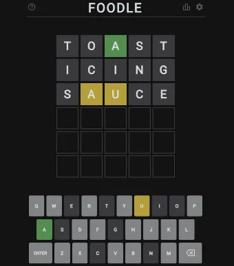 Play Foodle game on website