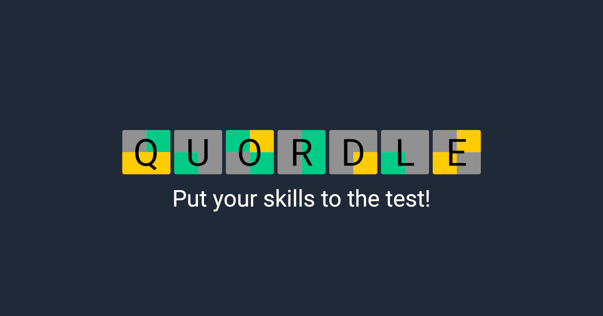 Παίξτε το παιχνίδι Quordle στην ιστοσελίδα