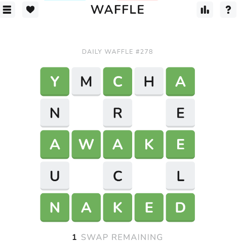 Play Waffle game on website