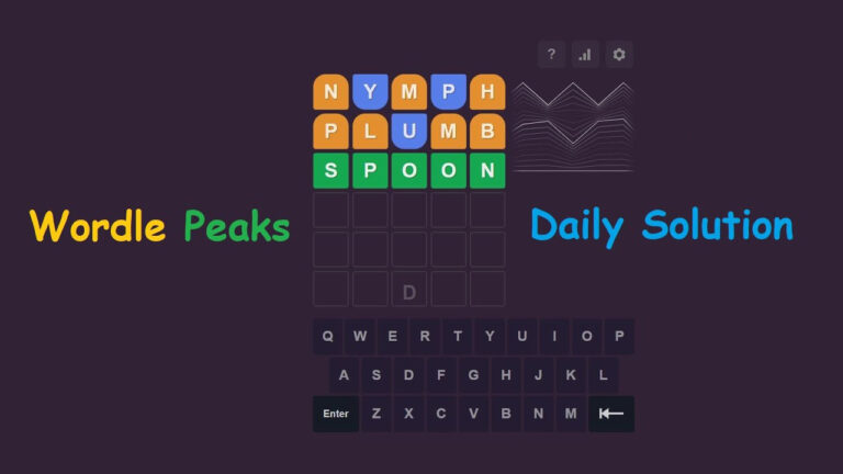 Play Wordle Peaks game on website