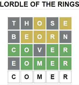Lordle Of The Rings